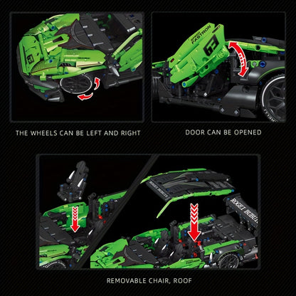 1644pcs Technical Super Sport Car Building Blocks City Speed Famous Racing Vehicle Model Assemble Bricks Toys Birthday Gifts