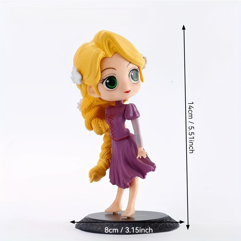 1pc of Disney'S 5 Styles of Elsa, Alice, And Anna Princess Figurines for Cake Decoration, Made of PVC Material, Suitable for Home Display.