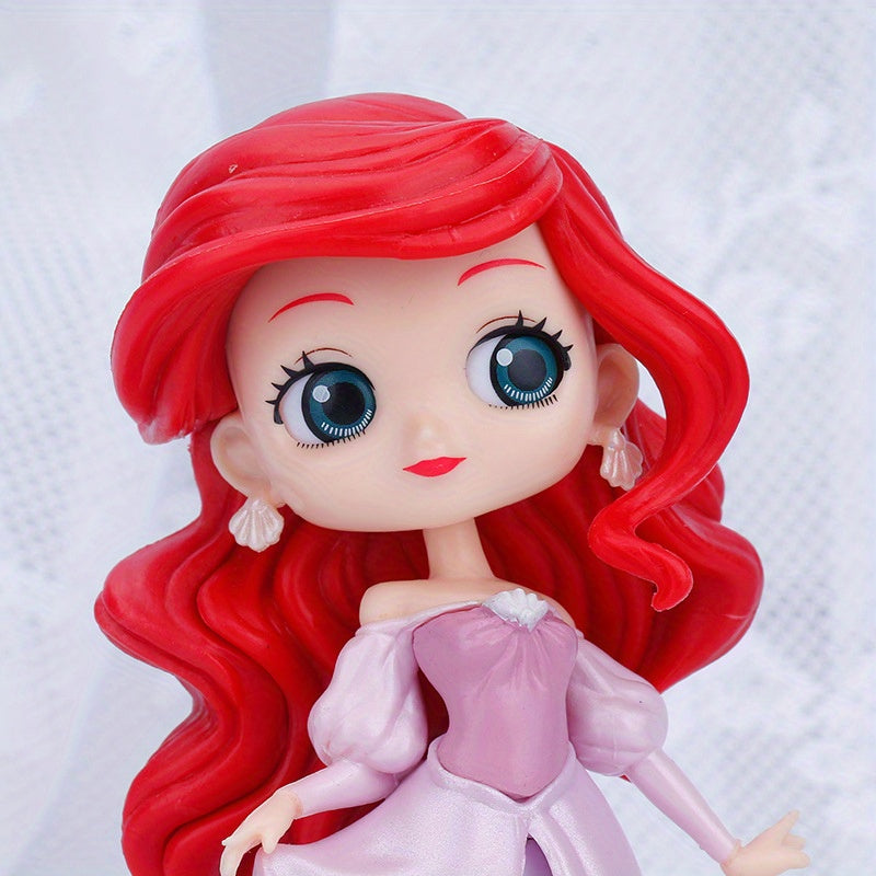 Pink Anime Mermaid Princess Decoration Ornament, Handmade, Other Plastic, for Party, Birthday Gift