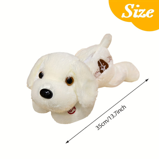 Glowing LED Puppy Plush Toy - Soft Polyester Dog Stuffed Animal with Colorful Lights, Safe for 0-3 Years - Night Comfort Companion, 13.7\