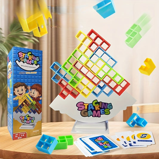 Fun Stacked Building Blocks Game for Building, Stacking and Balancing