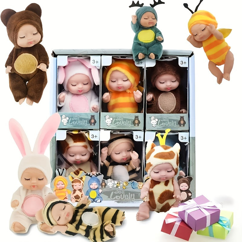 Cute 6pcs Fairy Princess Doll Set - 4.3\