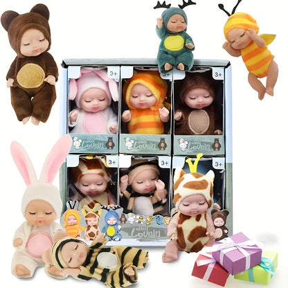 Cute 6pcs Fairy Princess Doll Set - 4.3\
