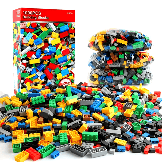 1000pcs Classic Building Blocks Set, Interlocking Plastic Bricks, Educational DIY Construction Toys, Safe ABS Material, for Creative Play, Home Decor, with Ideal for Halloween, Christmas, Birthday Gifts, for Boys & Girls Ages 6-8