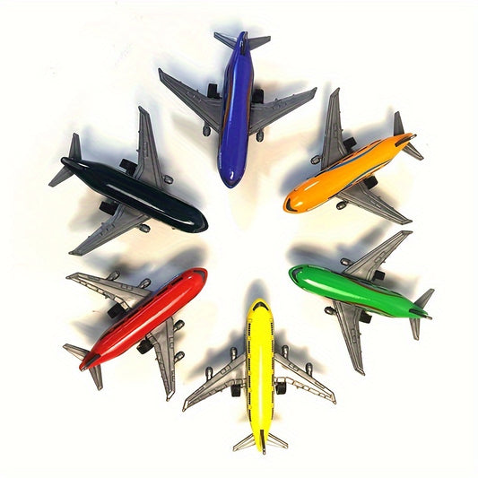 1pc Miniature Airplane Toy, Assorted Colors, Bouncy Aircraft Model, Educational Handmade Gift, Bedroom Decor, Random Color Selection