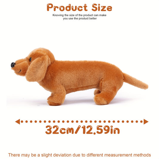 Soft Adorable Dachshund Plush Toy Simulation Pet Dog Plush Doll Stuffed Animals Birthday and Holiday Gifts Plushies